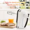 Hand Mixer Electric, Stainless Steel Electric Whisk with Dough Hooks for Baking, 7 Speeds, 260W, Turbo Boost & Easy Eject Button