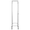 Kitchen Trolley for 16 Trays 15"x21.7"x64.2" Stainless Steel