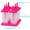 6Pcs Popsicle Molds Reusable Ice Cream DIY Ice Pop Maker Ice Bar Maker Plastic Popsicle Mold For Homemade Iced Snacks